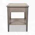 thumbnail image 3 of Dauphin Storage Shelf Side Table - Gray Cashmere Wood | Ample Storage & Durable, 3 of 10