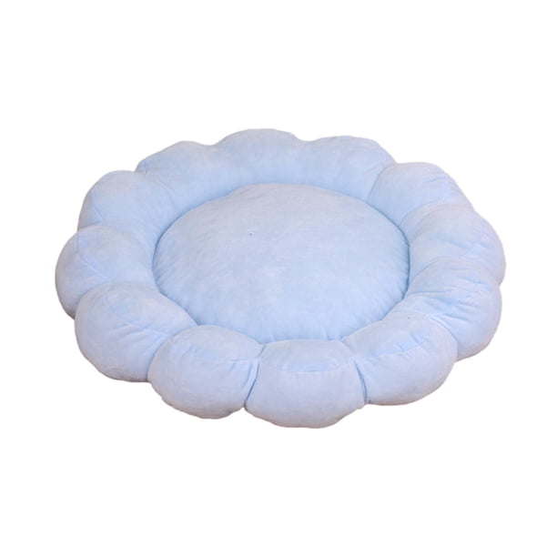 Cama para gatos, cómoda, lavable a máquina, almohadilla para dormir para mascotas, para perros caniches y gatitos Azul