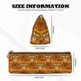 thumbnail image 4 of Xecao Tiger Print Leather Pencil Case -Stationery Bag Pen Holder for Work & Office, 4 of 5