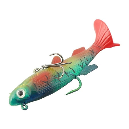 Fishing Lures Fishing Gear Fishing Tackle Fishing Accessories 7.5Cm/13.5G Soft Bait Fishing Lures Sinking Swimbait Paddle Tail Jig Color A