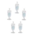 thumbnail image 2 of 5pcs 1/12 Dollhouse Miniature Sweet Candy Jar with Fake Candies Light Blue, 2 of 5