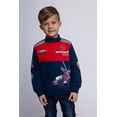 thumbnail image 2 of Marvel Spider-Man Fleece Half Zip Sweatshirt Colorblock Toddler to Big Kid, 2 of 5