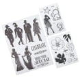 thumbnail image 3 of 3Pcs Transparent Stamp Rubber TPR Journal Album Decoration DIY HandMade Crafts Accessories, 3 of 14