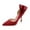 Red, variant on XYD Women Graceful Pointed Closed Toe Bow Side Pumps Stiletto High Heels Slip-on D'Orsay Elegant Bridal Ladies Shoes Size 7 Pink