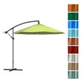 thumbnail image 4 of Pure Garden 10-Foot Offset Patio Umbrella with Crank and Base (Lime Green), 4 of 6
