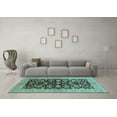 thumbnail image 3 of Ahgly Company Indoor Rectangle Oriental Light Blue Industrial Area Rugs, 3' x 5', 3 of 4