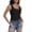 Black, variant on Women Tank Top with Built-in Bra, Crop Camisole Sleeveless Cami, Wireless Stretch Support Top,White,L