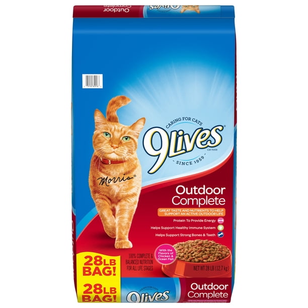 9Lives Outdoor Complete Dry Cat Food, 28lb. Bag
