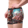thumbnail image 2 of Kdxio Men's Boxer Briefs with fairy-tale-world-with-delicious-candy Print - Comfortable and Breathable Underwear for Everyday Wear, 2 of 5