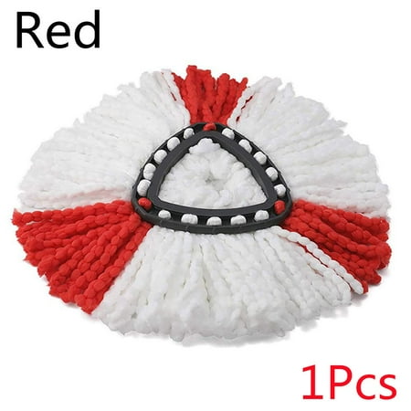 360° Spin Mop Triangle For O-Cedar/Vileda Wring Refill Mop Head Replacement Microfiber RED 1PCS
