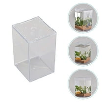 MLINS Fish Tanks Miniature Fish Tank Desktop Fish Tank Mini Fish Box Fish Cylinder