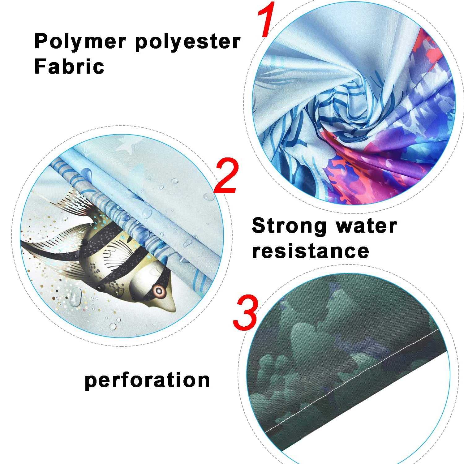Blue Dolphin Shower Curtain and Rug Sets, 4 Pc Ocean World Bathroom Sets
