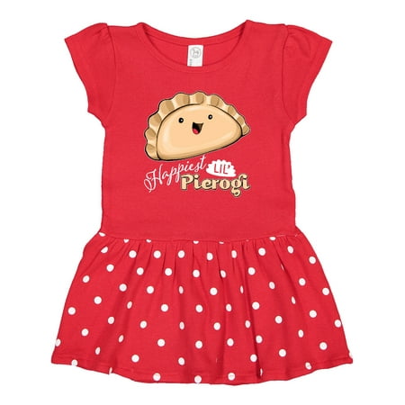 

Inktastic Happiest Lil Pierogi Gift Baby Girl Dress
