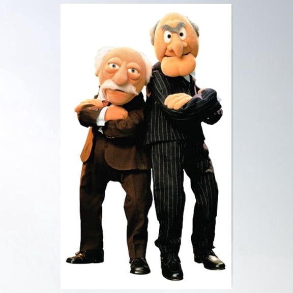 Statler And Waldorf 2 Poster Wall Art Vintage Style Wall Decor Physical Poster , Poster Print Only