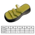 thumbnail image 7 of Women Platform Slide Sandals Summer Streets House Slippers Platform Slippers 35, 7 of 7