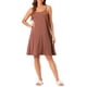 thumbnail image 1 of INSPIRAR CHIC Vestido de Noche Sin Mangas con Tirantes Cruzados Ropa de Dormir Color Rojo Ladrillo, 1 of 6