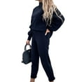 thumbnail image 4 of Niuer Long Sleeve Activewear Set for Women Tops Pants Casual Tracksuits Autumn Lounge Wear Outfits Set Gym Joggers Sweatpants Set, 4 of 4