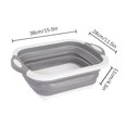 thumbnail image 3 of Cadorn Multifunctional Foldable Cutting Board, 2 - in - 1 Washable Drain Basket & Chopping Board, Kitchen Fruit/Vegetable Prep Tool, 3 of 9