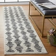 thumbnail image 2 of SAFAVIEH Tulum Lancaster Geometric Runner, 2' x 11', Ivory/Black, 2 of 8