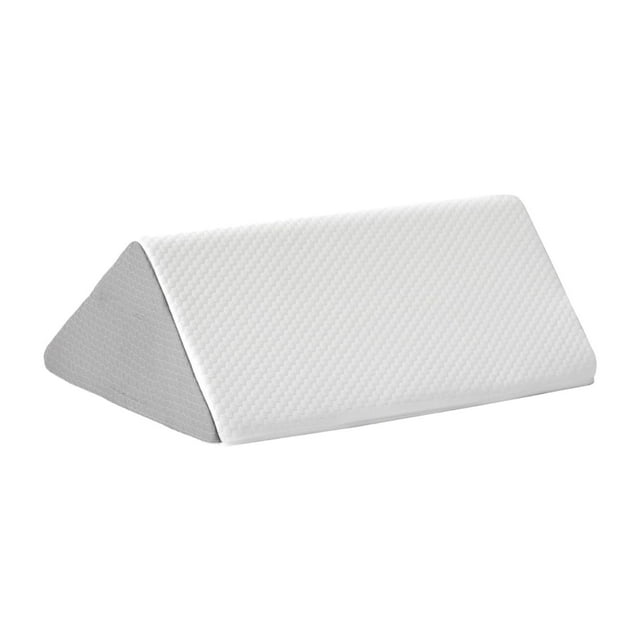 Almohada de cuña para rodillas, almohada debajo de las rodillas para dormir boca arriba, viajes, suave para soporte lumbar, versátil y cómoda