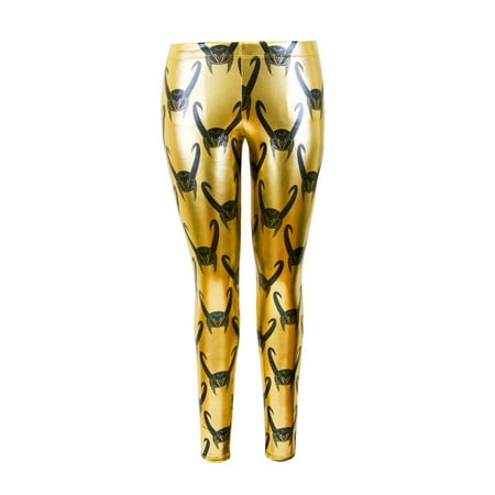 Marvel Loki Helmet Repeat Leggings | M