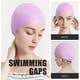 thumbnail image 5 of Gorro de natación de silicona, gorro de baño cómodo, ideal para cabello rizado, corto, medio largo, gorro de natación para mujeres y hombres, gorros de ducha que mantienen el peinado sin cambios Fokelyi LRWJ848-6, 5 of 6