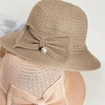 thumbnail image 2 of CoCopeaunts Women Bucket Hat Summer Shade Breathable Sun Hat Foldable Bow Big Brim Outdoor Travel Beach Sunscreen Bucket Cap, 2 of 8