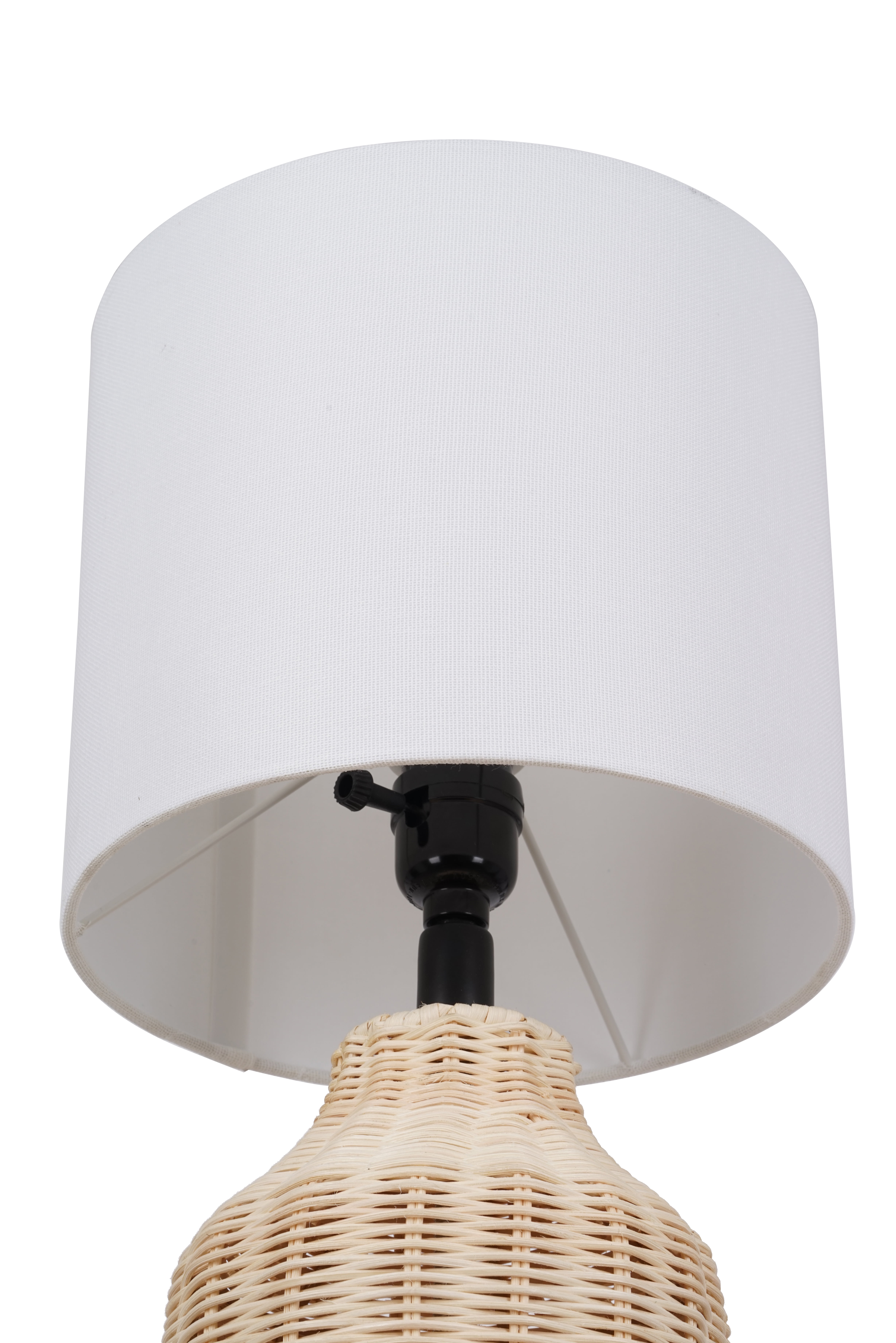 Better Homes & Gardens 18" Woven Rattan Table Lamp, Natural Finish