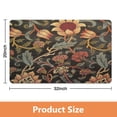 thumbnail image 4 of Modern 20x32 Inch Green Floral Rug - Non-Slip, Washable Carpet for Bedroom, Bathroom, Entryway and Laundry Room - Small Distressed Accent Floor Rug, 4 of 5