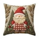 thumbnail image 2 of Seyotauo Pink Christmas Farmhouse Pillow Covers for Couch Sofa Bed,Cute Xmas Gnome Romantic Christmas Trees Pillow Cases Cushion Covers 18x18 Inch ,Winter Cute Snowman Square Cushion Cases, 2 of 6
