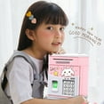 thumbnail image 2 of Cartoon Electronic ATM Password Piggy Bank Cash Coin Can Auto Scroll Paper Money Saving Box Gift for Kids The best holiday gift, 2 of 4