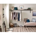 thumbnail image 2 of Closetmaid 241839 4-6 ft. Premium Wood Shelving Adjustable Hang Closet Rod, Chrome, 2 of 2