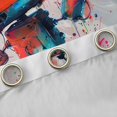 thumbnail image 4 of Feelyou Red Robot Black Out Curtains, Splatter Watercolor Curtains Pack of 2 (42x63 Each), 4 of 6