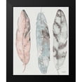 thumbnail image 2 of James, Nola 20x24 Black Modern Framed Museum Art Print Titled - Three Feathers, 2 of 5