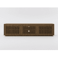 thumbnail image 6 of Hommpa TV Stand for TVs up to 75'' Mid-Centruy Home Entertainment Center with Slatted Door & Adjustable Shelf Dark Walnut for Living Room Bedroom, 6 of 6