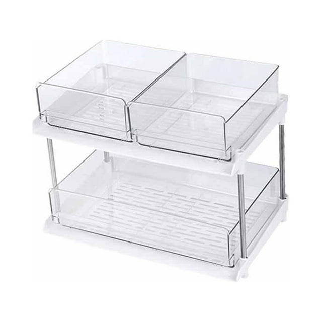 Organizador de maquillaje, cajones de escritorio para oficina, organizador de tocador para baño y oficina tres capas
