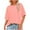 Pink, variant on AherBiu Summer Tops for Women Basic Comfy Tshirt Short Sleeve Crewneck Casual Loose Fitted Top Tees