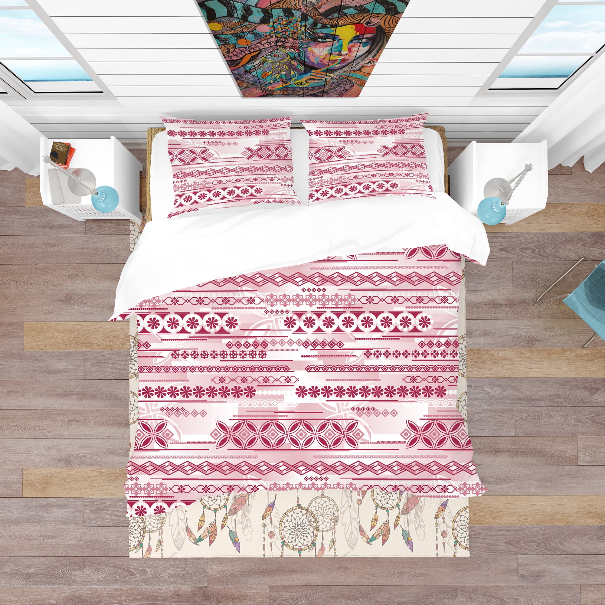 Designart 'Irregular Pattern' Bohemian & Eclectic Duvet Cover Set