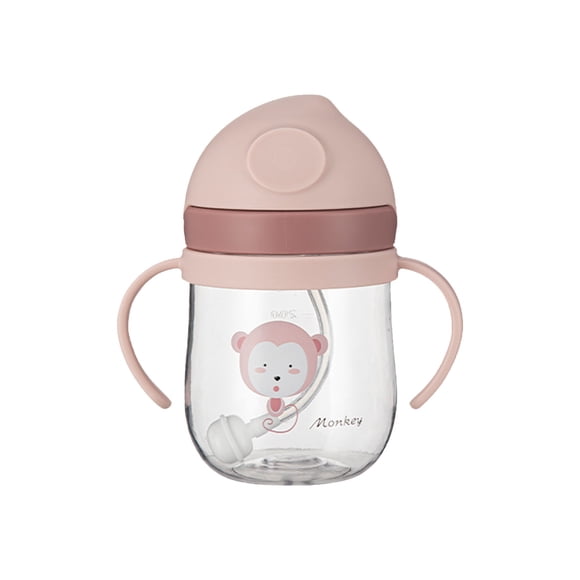 Botella portátil con pajita para niños, vaso para bebés, vaso para agua