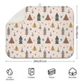 thumbnail image 2 of Multicolor Christmas Tree Pattern Dish Drying Mat for Kitchen 1 Pack, Ultra Absorbent Microfiber Dishes Drainer Mats,18x24in(46x61cm), 2 of 4