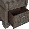 thumbnail image 5 of Furniture of America Charo Wood 2-Drawer Nightstand with USB Port in Gray, 5 of 7