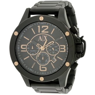 Ancient ブラックメタル　BLACKL Armani Exchange Maddox Black Dial Men's Watch AX1457 - Walmart.com