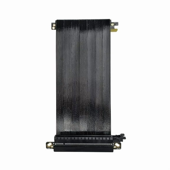 Ultra PCIe 5.0 X16 Riser Cable RTX5080 RTX4090 Silver-Plated Shielded Reverse Vertical Mount for ITX A,1 * PCIe 5.0 X16 Riser Cable,Black