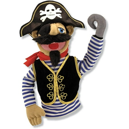 Melissa & Doug Pirate Puppet With Detachable Wooden Rod for Animated Gestures
