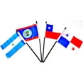thumbnail image 4 of CENTRAL and SOUTH AMERICA WORLD FLAG SET with BASE--20 Polyester 4"x6" Flags, One Flag for Each Country in Latin America Flag Centerpiece, 4x6 Miniature Desk & Table Flags, Small Mini Stick Flags NO, 4 of 7