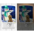 thumbnail image 2 of Carolines Treasures SS1001CNL Artist Snowman with Boykin Spaniel Ceramic Night Light 6x4x3" multicolor, 2 of 2