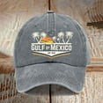 thumbnail image 1 of Of Mexico Printed Casual Baseball Cap Retro Cap Baseball Caps hats for men Gray, 1 of 3