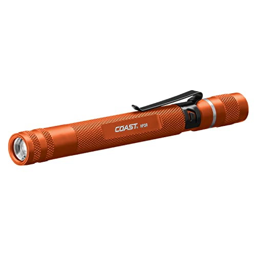 Coast® HP3R 385 Lumen Rechargeable LED Penlight with Twist Focusâ¢, Orange