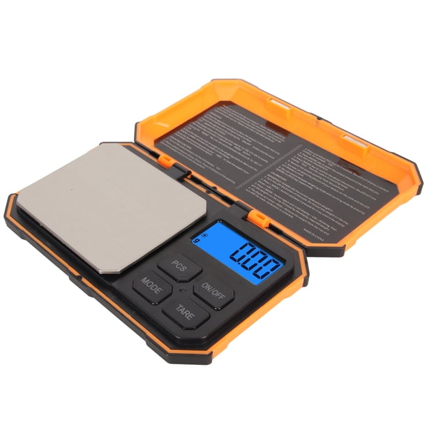 Báscula De Joyería, Báscula Digital Peso Gramos Diseño De Tapa Abatible 500 G 0,01 G Pantalla LCD Retroiluminada Ligera Para Monedas Para Polvos