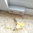 thumbnail image 3 of 2 Sets Sliding Window Locks Stop Sliding Window Stopper Locks Aluminum Alloy Door Security Lock Stop Door Frame Security Lock Window Frame Lock with Keys(Double Lock, Silver), 3 of 4